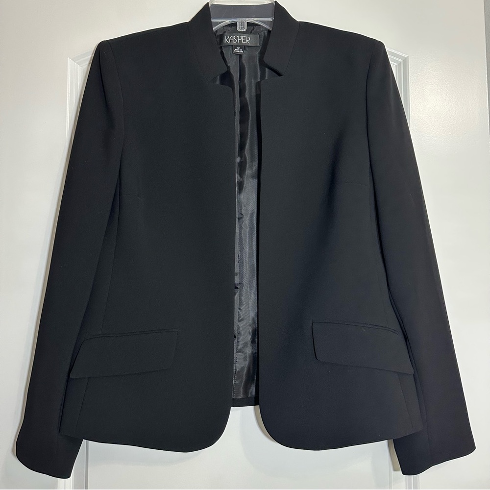Kasper Classic Black Blazer Sz L